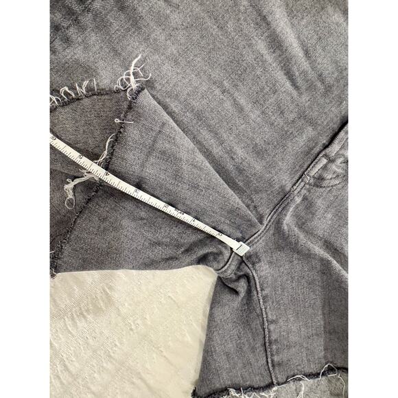 MOTHER Gray Denim Cutoff Shorts | The Hustler Roller Ankle | Size 32 - Picture 9 of 16